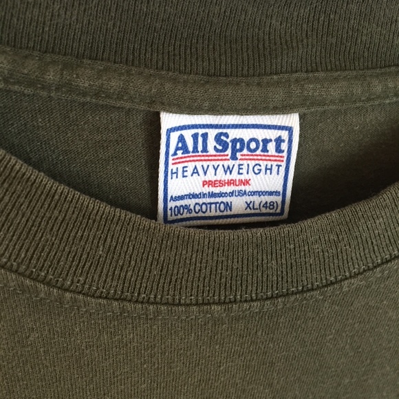 /SOLD/ KISS Rock Band Army Vintage Olive Green Tee - Picture 3 of 6